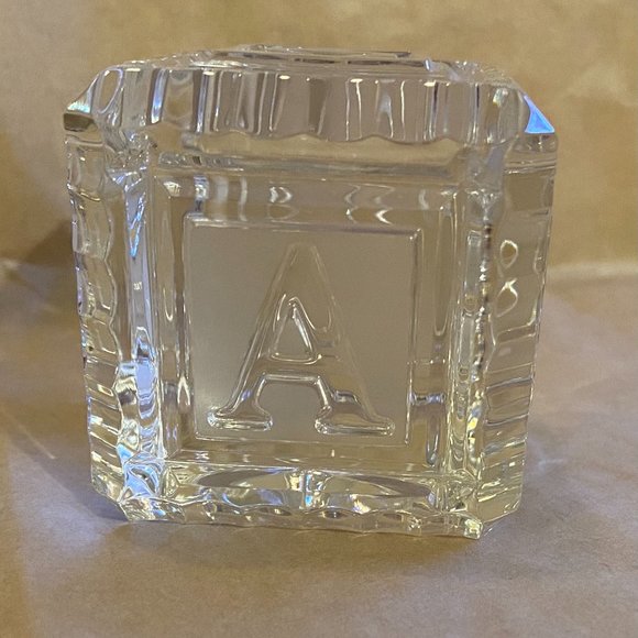 Waterford Crystal Baby Block - Picture 2 of 8